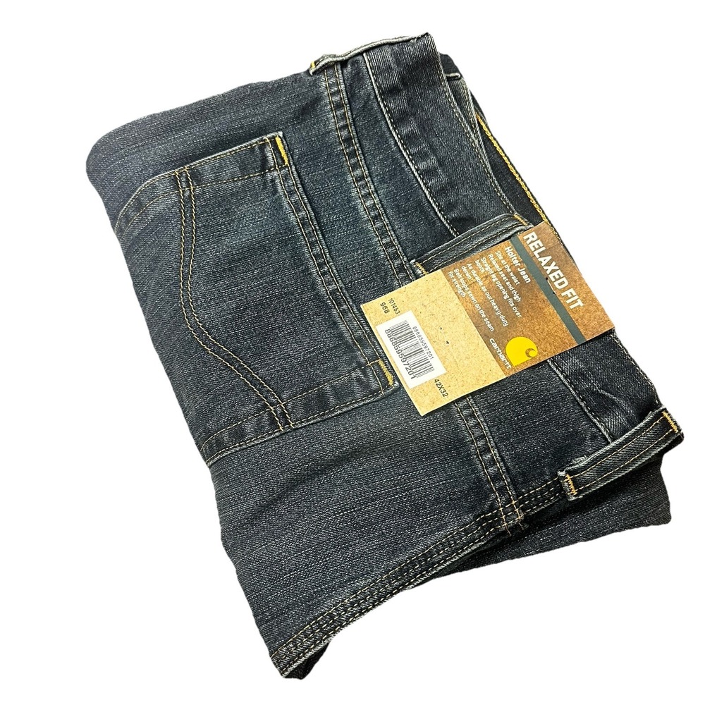 Carhartt Holter Jeans Mens 42x32 Relaxed Fit Straight Leg Work Utility NWT
